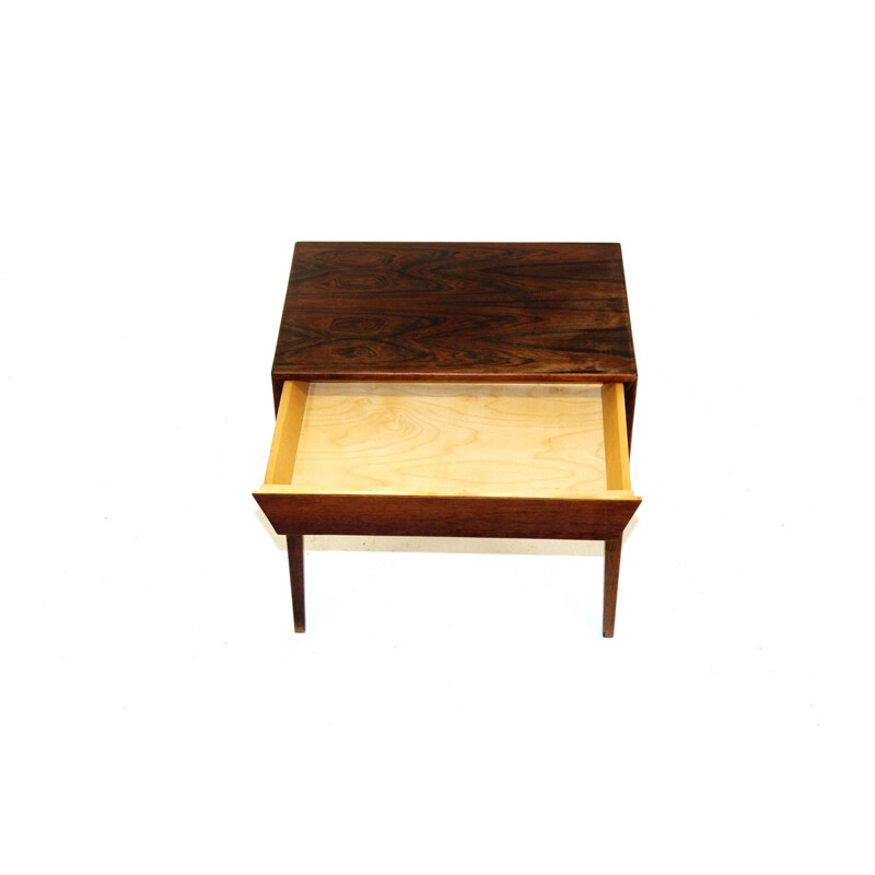 Vintage rosewood side table by Severin Hansen, Denmark 1960