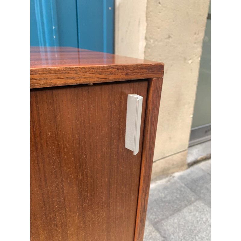 Vintage rosewood sideboard with two sliding doors by Florence Knoll