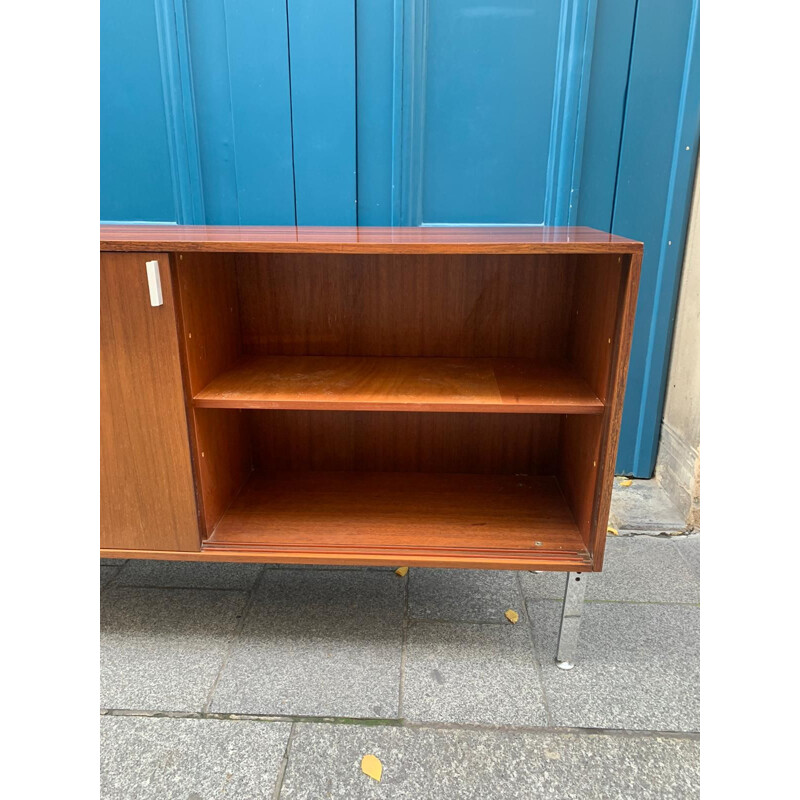 Vintage rosewood sideboard with two sliding doors by Florence Knoll