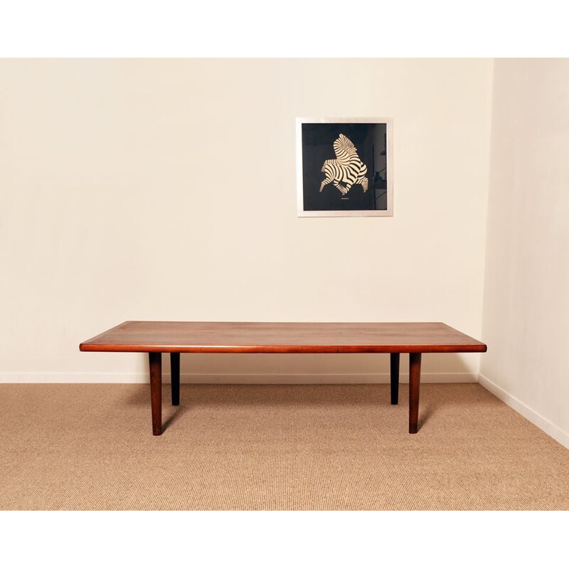 Large oak coffee table, HANS J. WEGNER - 1960s