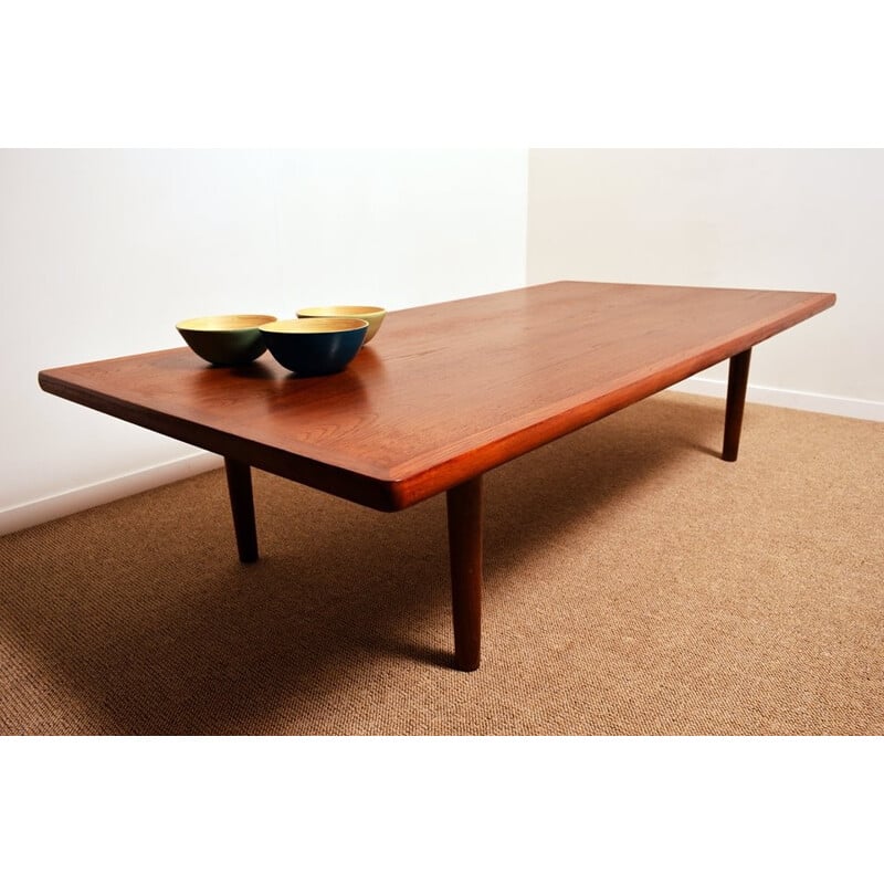 Large oak coffee table, HANS J. WEGNER - 1960s