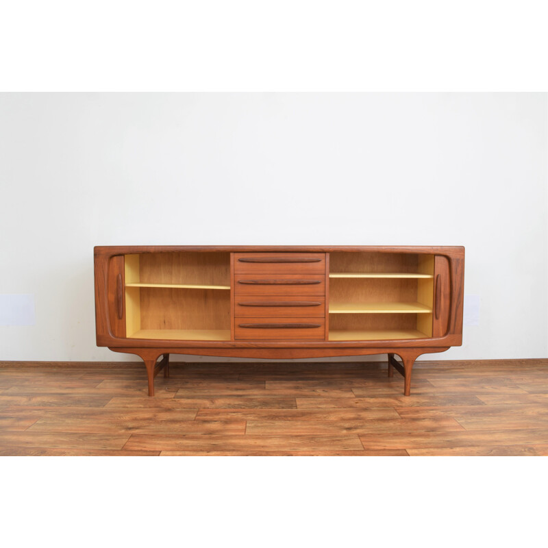 Vintage Deens teakhouten dressoir van Johannes Andersen voor Silkeborg, 1960