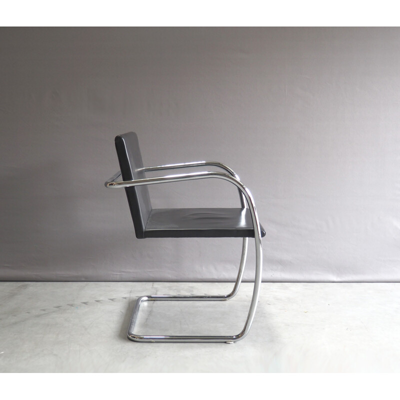 Tugendhat armchair in chromed metal and black metal, Mies VAN DER ROHE - 1930s