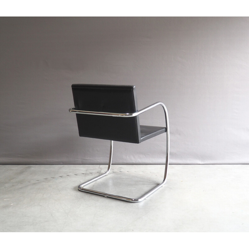 Tugendhat armchair in chromed metal and black metal, Mies VAN DER ROHE - 1930s