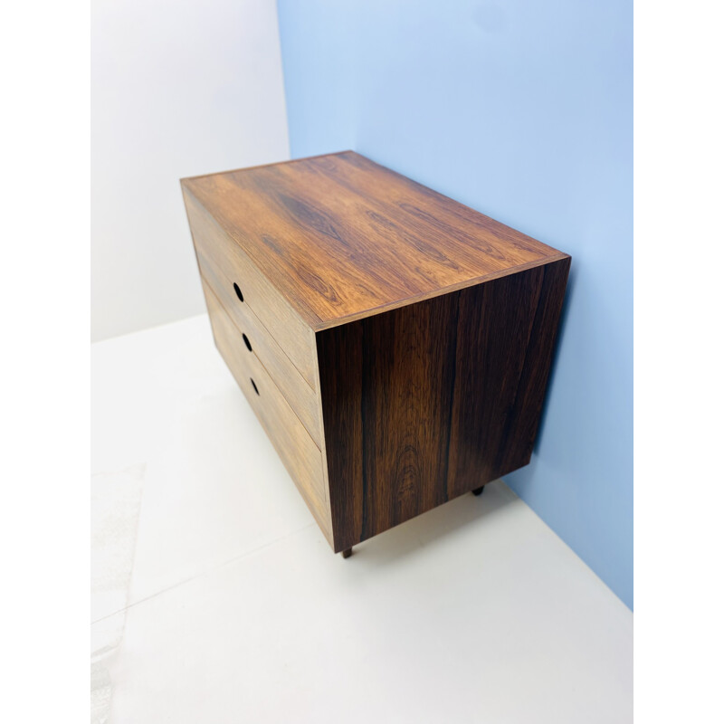 Vintage rosewood chest of drawers by Joseph-André Motte