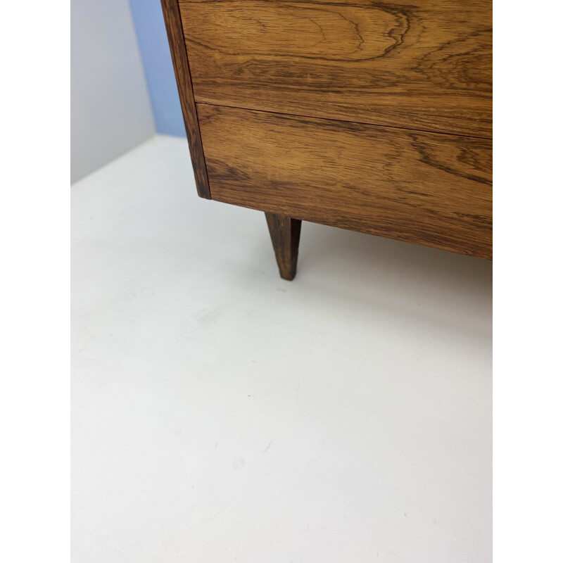 Vintage rosewood chest of drawers by Joseph-André Motte