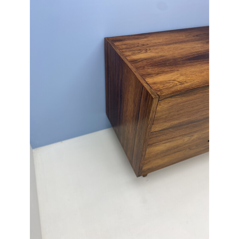 Vintage rosewood chest of drawers by Joseph-André Motte