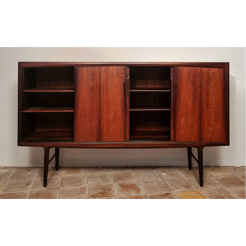 Scandinavian vintage rosewood sideboard by Axel Christensen for Aco Møble, 1960