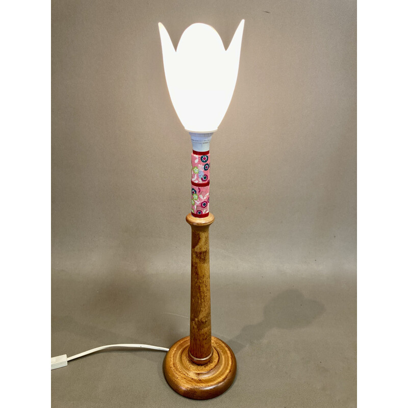 Vintage glass paste lamp, 1950