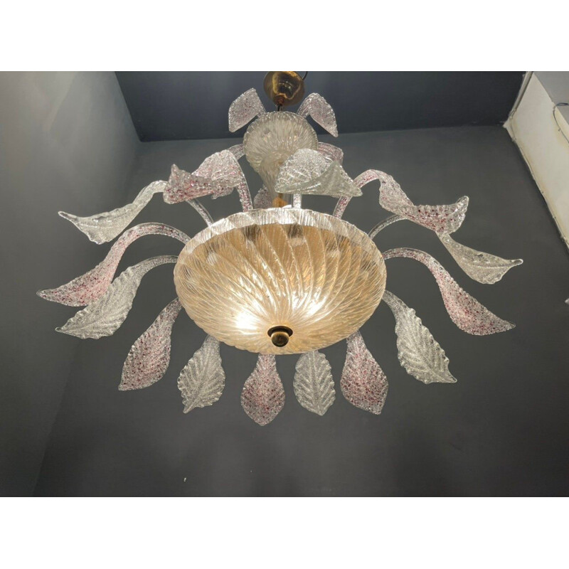 Vintage murano glass chandelier, 1970