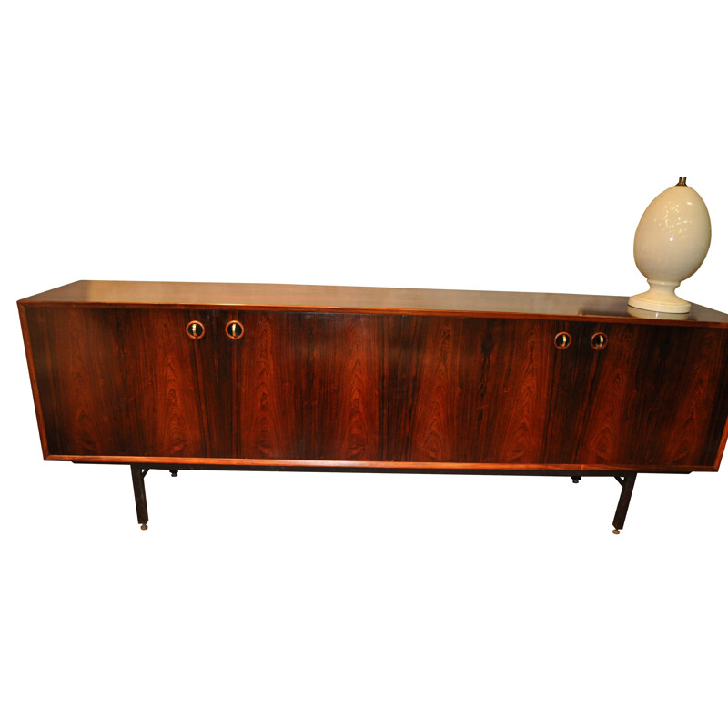 Sideboard in rosewood, Luigi BARTOLINI - 1950s