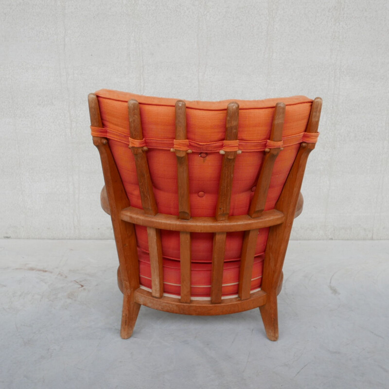 Vintage Sessel Repos aus Eichenholz von Guillerme und Chamron, Frankreich 1950