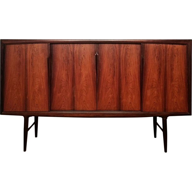 Scandinavian vintage rosewood sideboard by Axel Christensen for Aco Møble, 1960