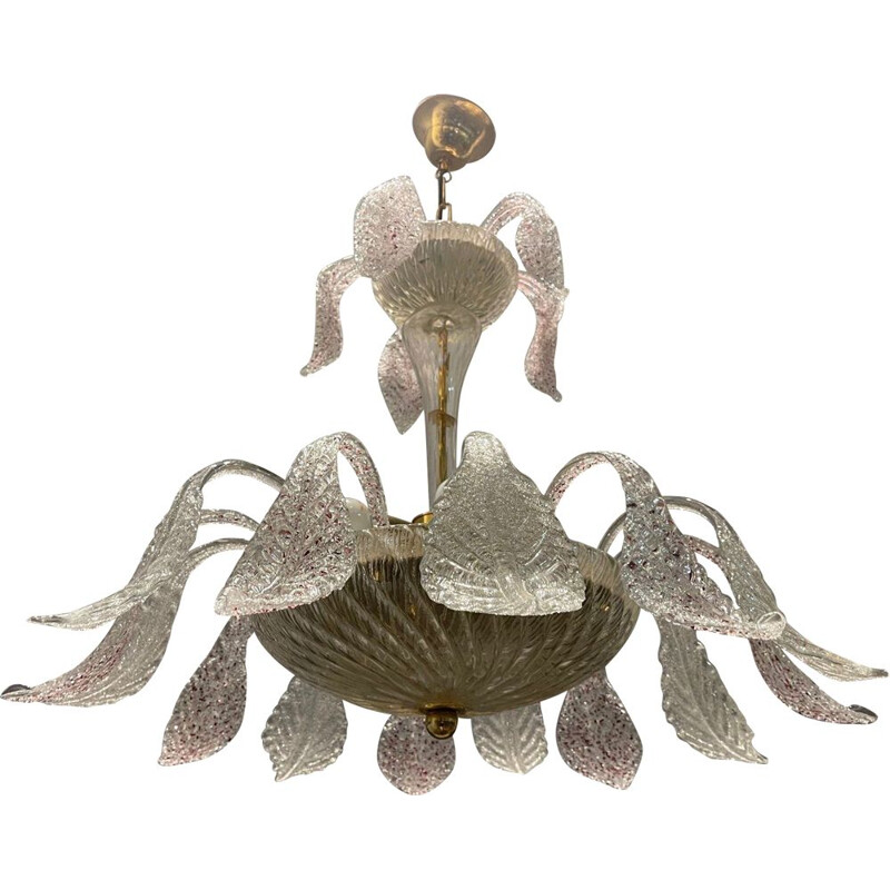 Vintage murano glass chandelier, 1970