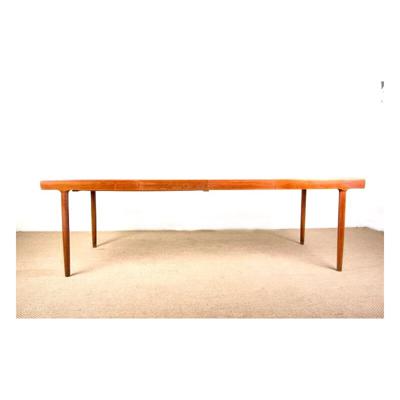 Vintage Deense teakhouten tafel door Harry Ostergaard voor Randers Mobelfabrik, 1960