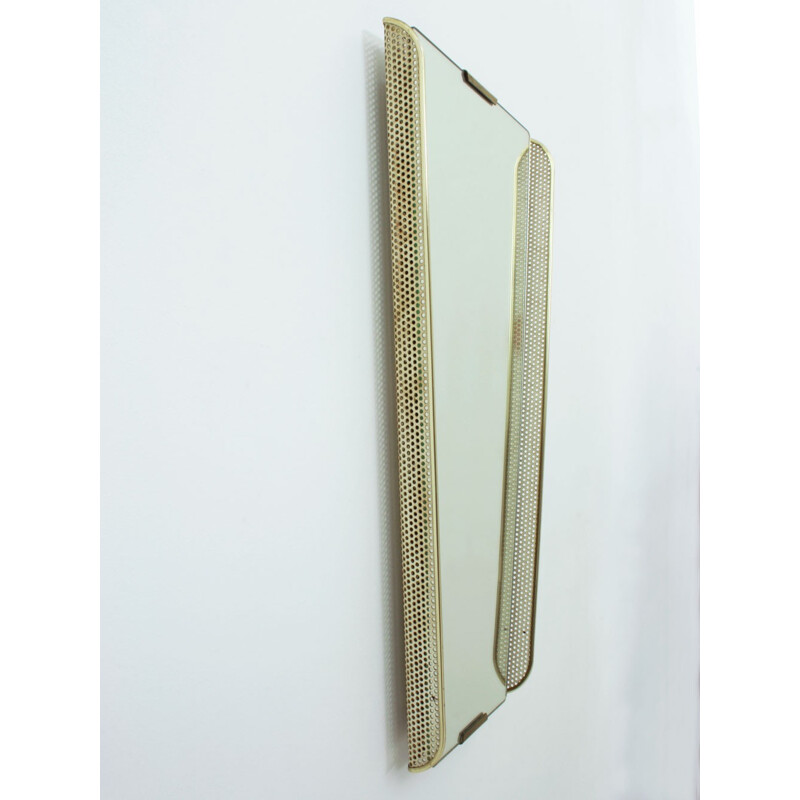 German mirror with brass details - 1950s