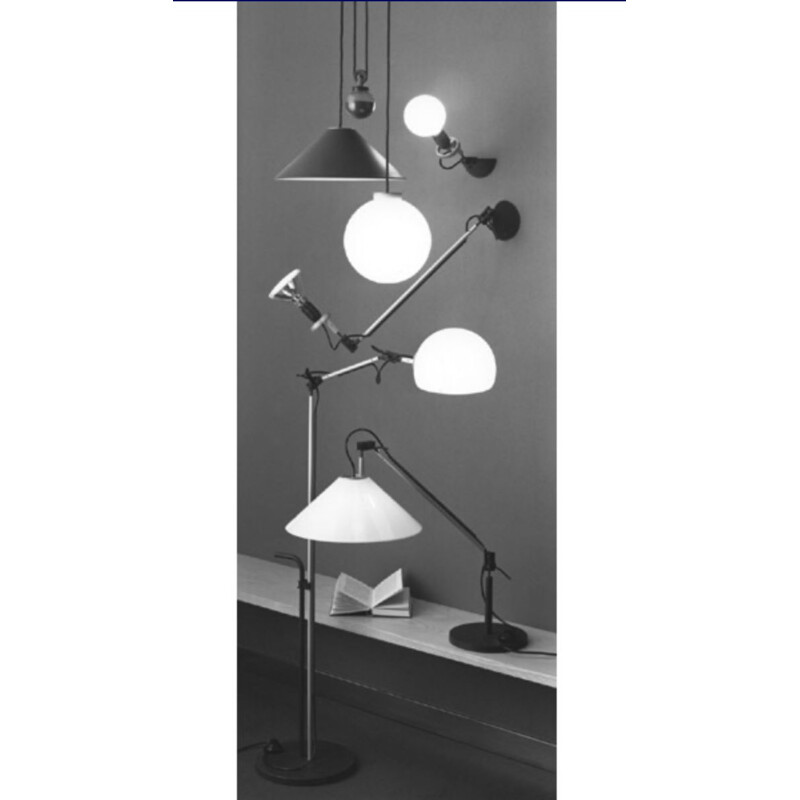 Lampadaire vintage "Aggregato terra" par Enzo Mari pour Artemide, Italie 1970