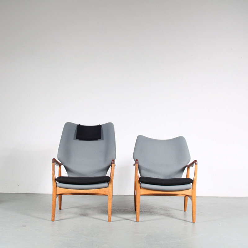 Paar vintage fauteuils van Aksel Bender Madsen voor Bovenkamp, Nederland 1950