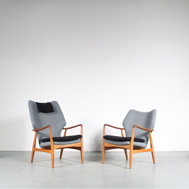 Paar vintage fauteuils van Aksel Bender Madsen voor Bovenkamp, Nederland 1950