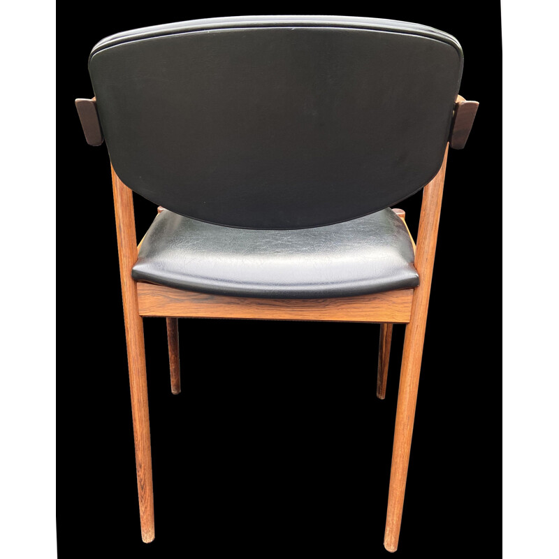 Conjunto de 6 cadeiras de pau-rosa Santos vintage de Kai Kristiansen para Schou Andersen Møbelfabrik, 1960