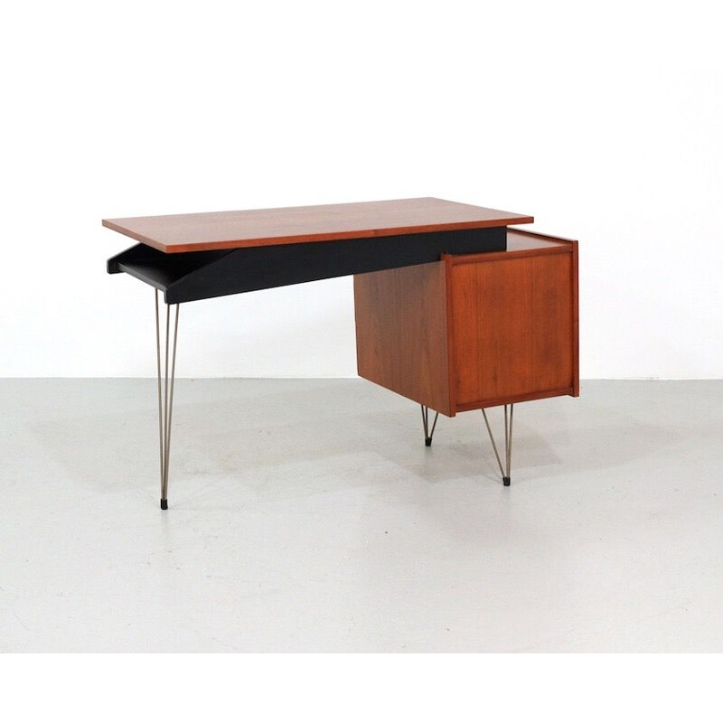Vintage hairpin desk by Cees Braakman for Pastoe, Netherlands 1960