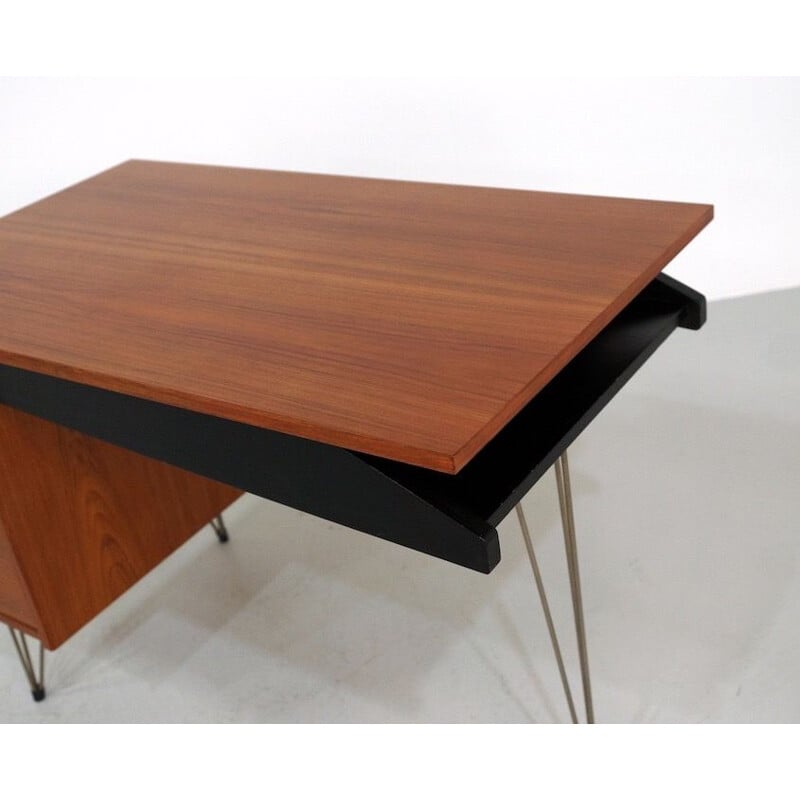 Vintage hairpin desk by Cees Braakman for Pastoe, Netherlands 1960