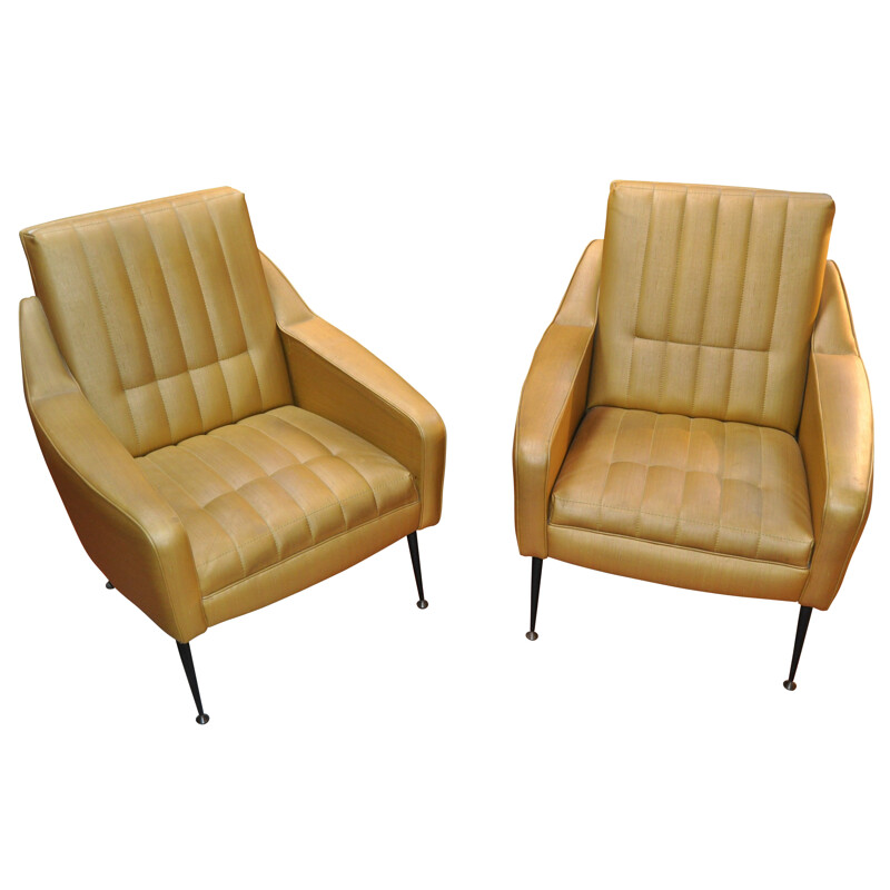 Paire de fauteuils vintage - années 50