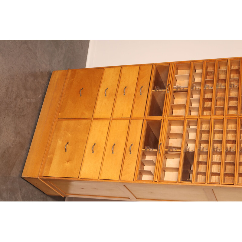 Vintage haberdashery cabinet "Tubor Tubca" by Poreye & Fils, Belgium 1950s