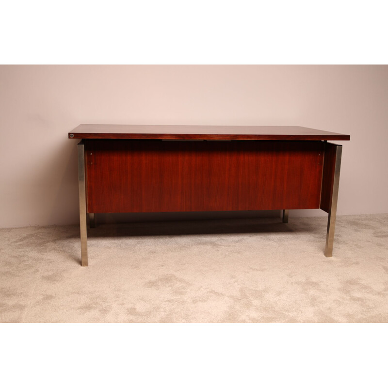 Vintage desk in rosewood by Ico Parisi for Mim, Italy 1960s