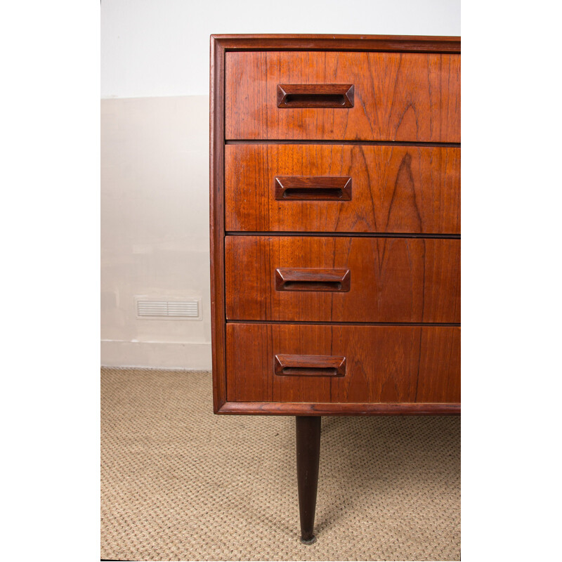 Vintage Danish teak chest of drawers by Borge Mogensen for Soborg Mobelfabrik, 1960