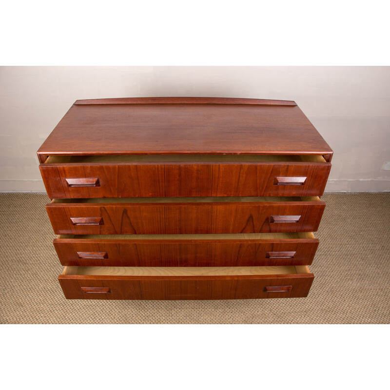 Vintage Danish teak chest of drawers by Borge Mogensen for Soborg Mobelfabrik, 1960