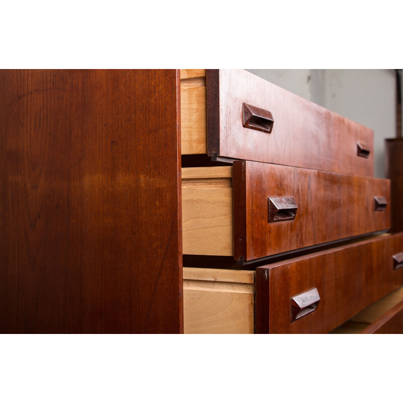 Vintage Danish teak chest of drawers by Borge Mogensen for Soborg Mobelfabrik, 1960