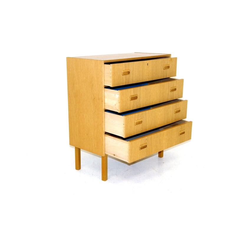 Vintage oakwood chest of drawers, Sweden 1960