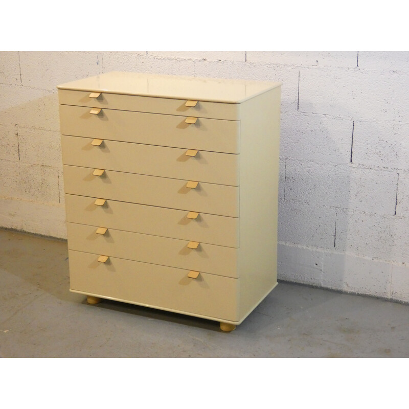 Vintage lacquered chest of drawers by Interlübke, 1970