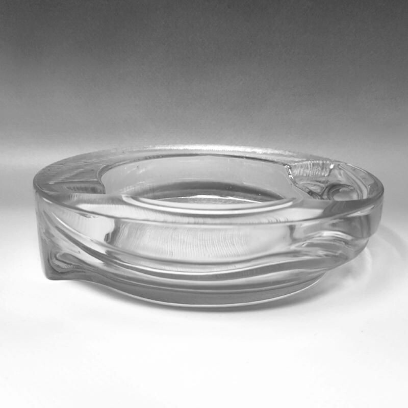 Cinzeiro de cristal vintage de Fabio Frontini para Arnolfo di Cambio, Itália 1960