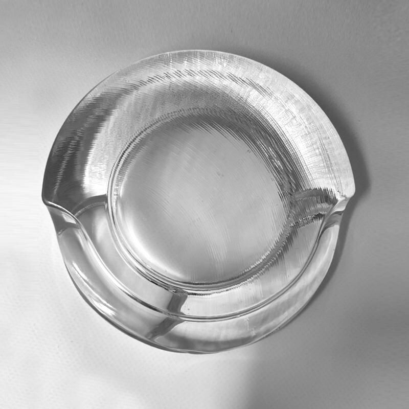 Vintage ashtray in crystal by Fabio Frontini for Arnolfo di Cambio, Italy 1960s