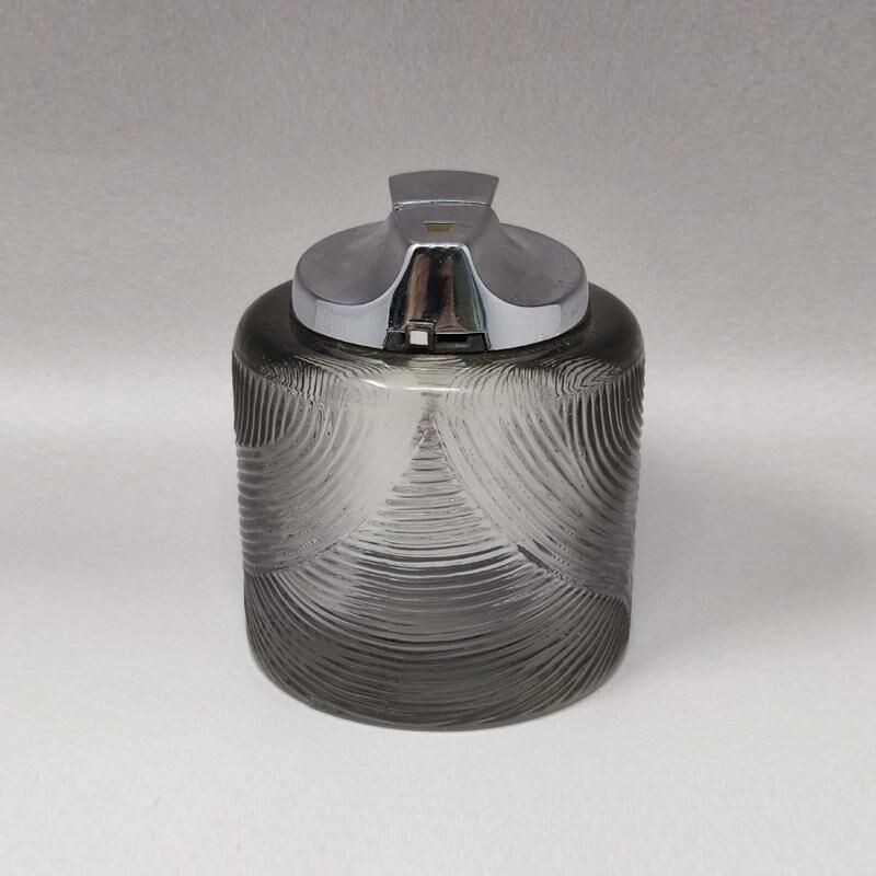 Briquet de table vintage en cristal de Sergio Asti pour Arnolfo di Cambio, 1970