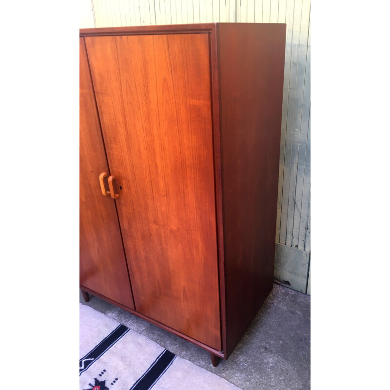 Vintage teak cabinet with 2 doors, Switzerland 1960