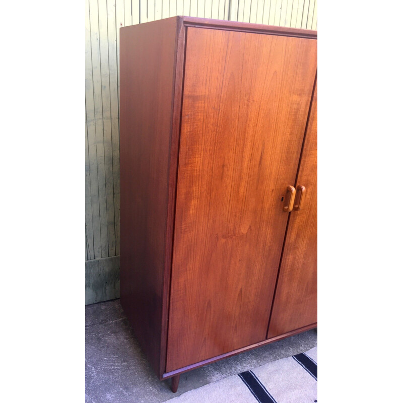 Vintage teak cabinet with 2 doors, Switzerland 1960