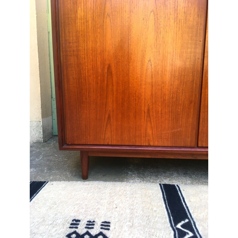 Vintage teak cabinet with 2 doors, Switzerland 1960