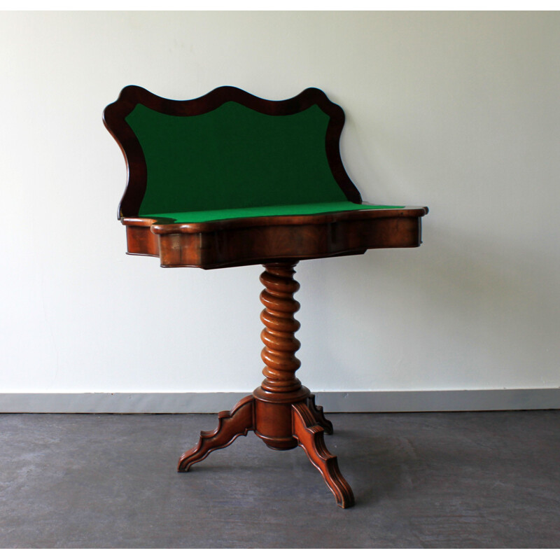 Vintage Louis XIII style mahogany game table
