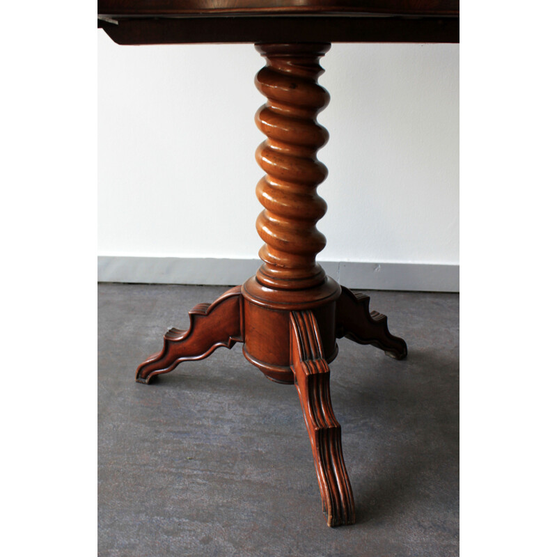 Vintage-Spieltisch im Louis-XIII-Stil aus Mahagoniholz