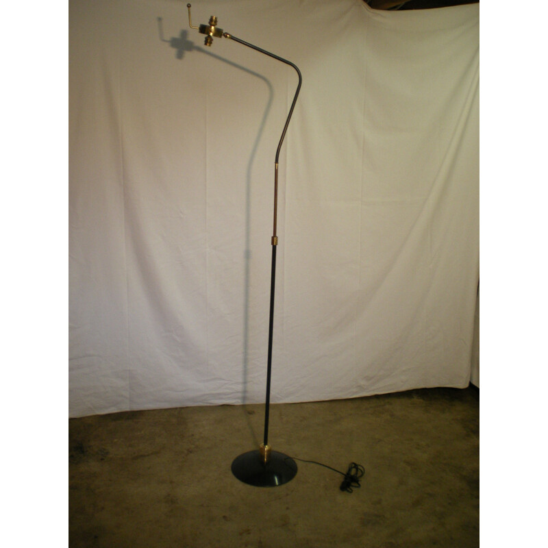 Vintage modular Maison Arlus floor lamp - 1950s