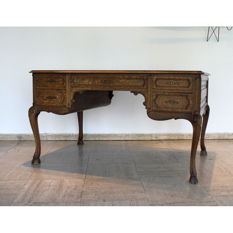 Double bureau vintage de style Louis XV