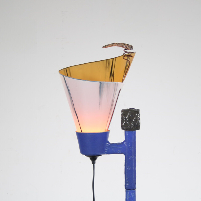 Lámpara de pie vintage de Ed Meissenberg, Países Bajos 1990