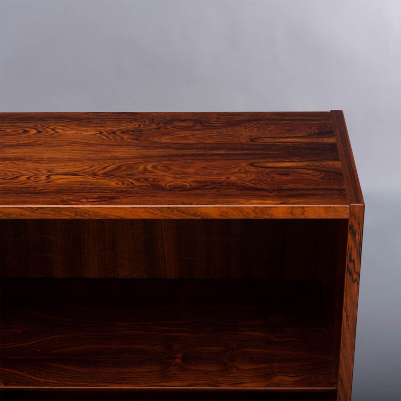 Vintage rosewood bookcase by Hundevad and Co, Denmark 1960