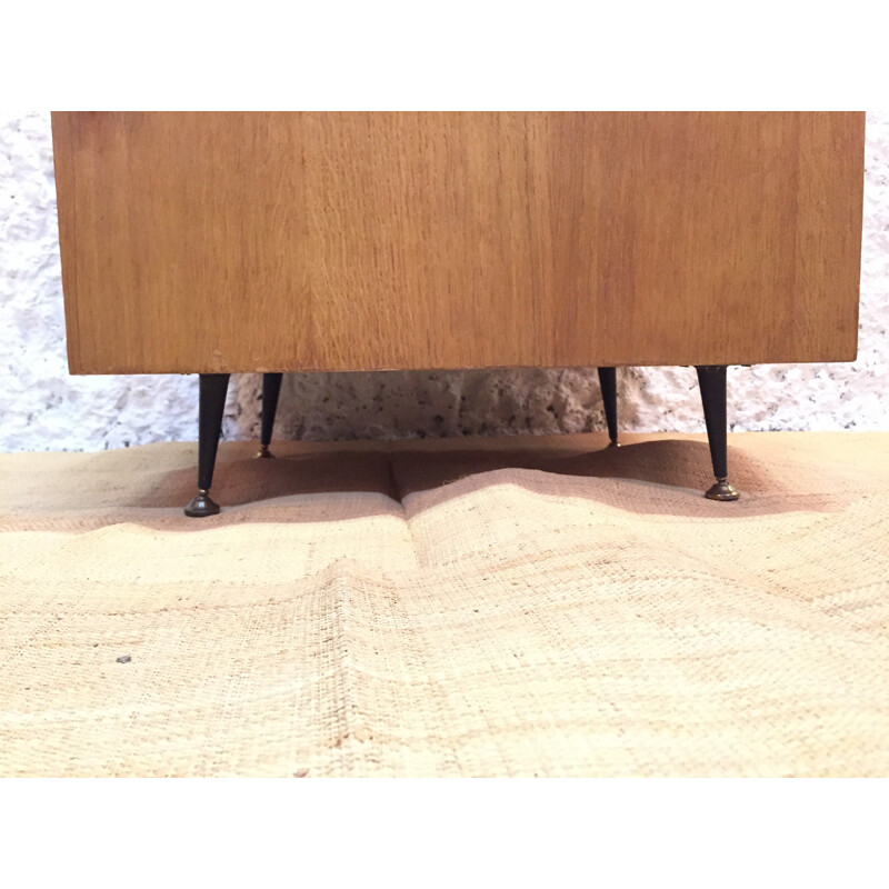 Table de chevet vintage en bois - 1960