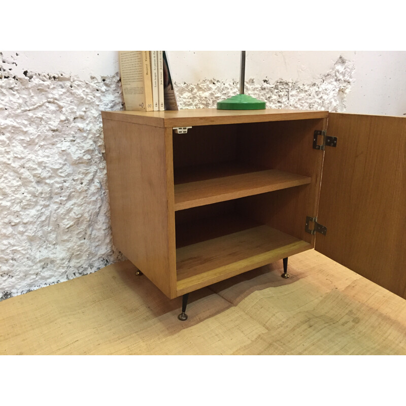 Mid-century wooden bedside table - 1960s