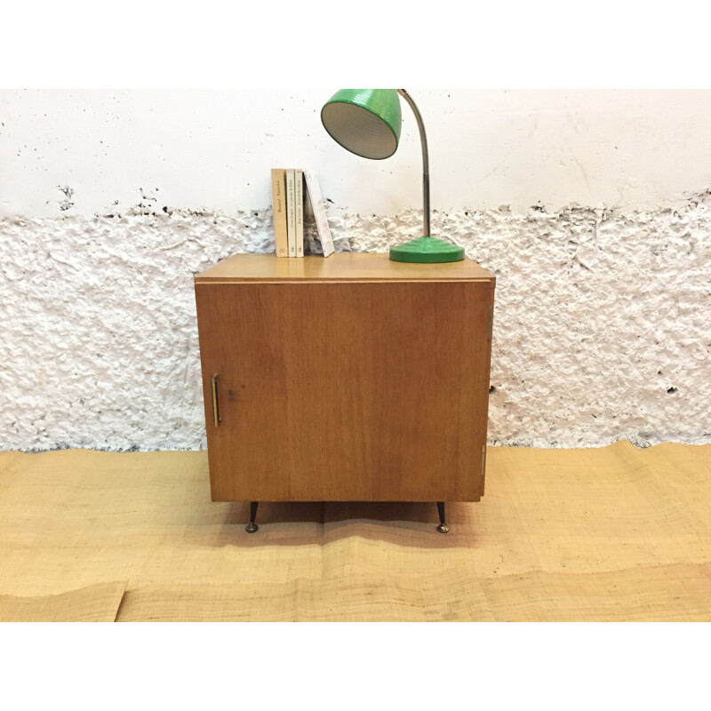 Mid-century wooden bedside table - 1960s