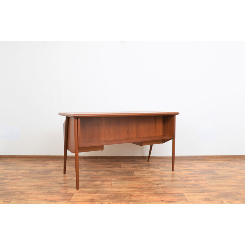 Mid-century Danish teak desk by Gunnar Nielsen for Tibergaard, 1960s